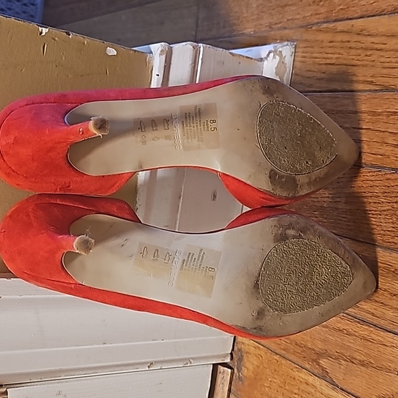 Express Red D'Orsay pumps 8.5 - Picture 7 of 8